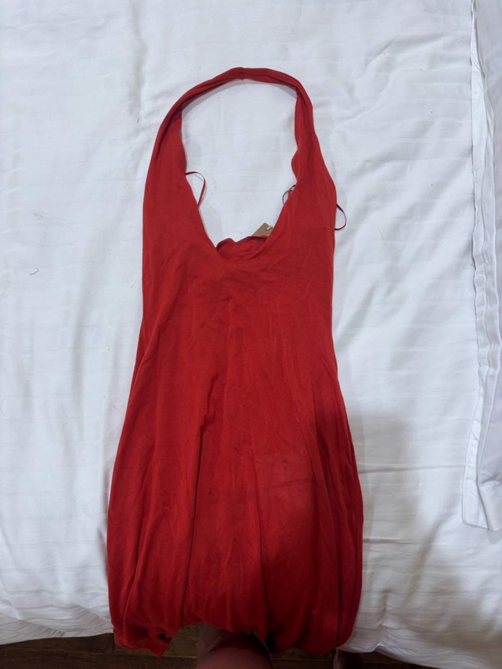 SKIMS Red-Orange Sleeveless Midi Dress - Picture 3 of 4
